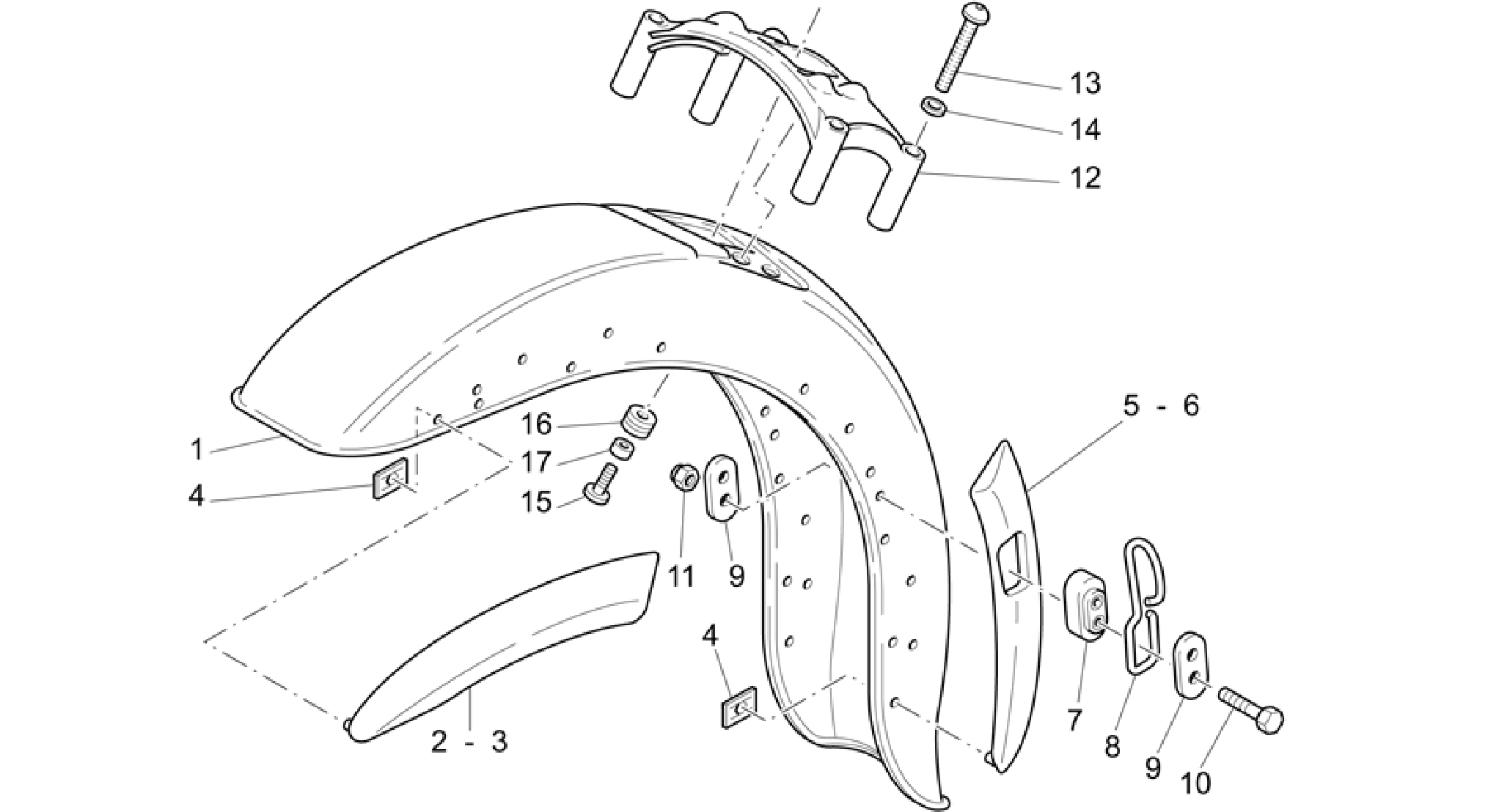 Front mudguard