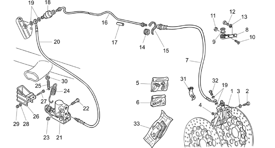 LH Front brake system