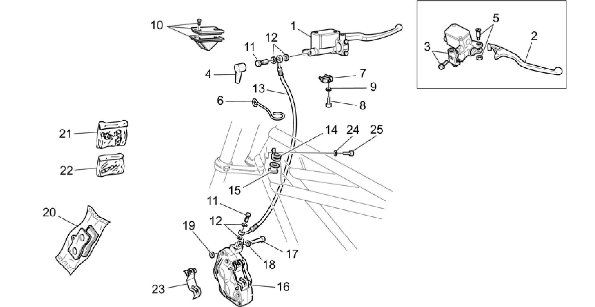 RH Front brake system