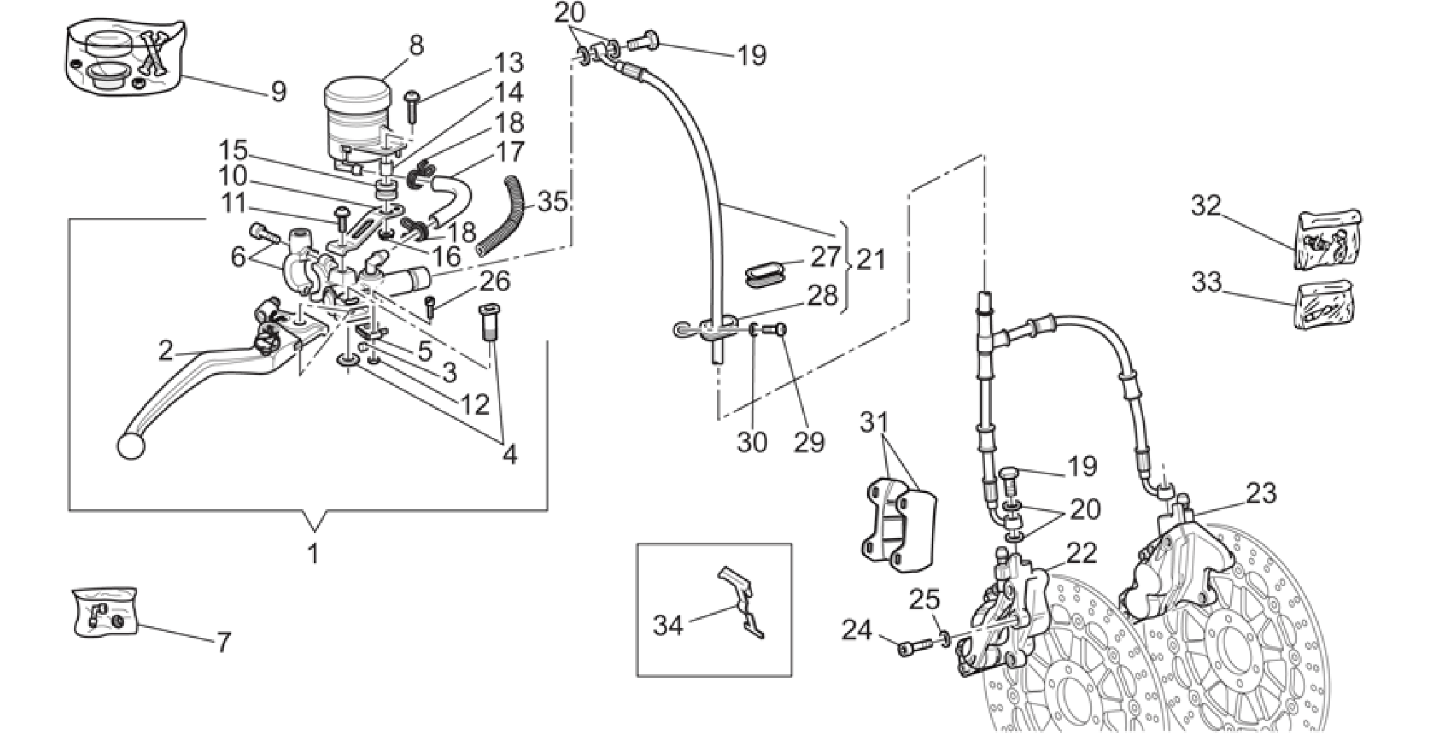 Front brake system