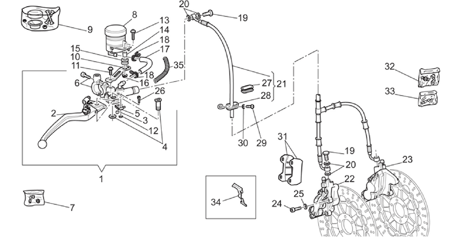 Front brake system