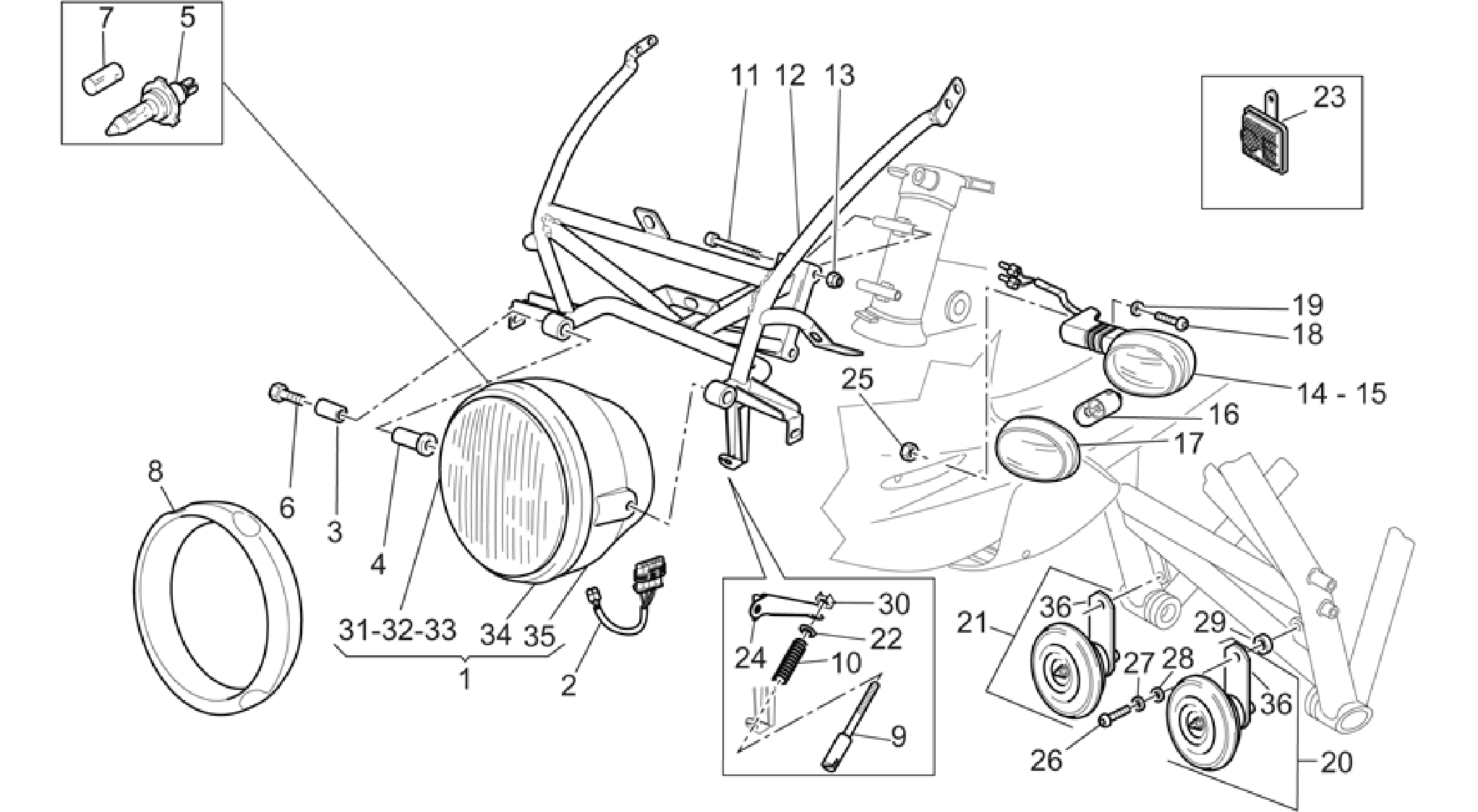 Headlight LM-RC-NC