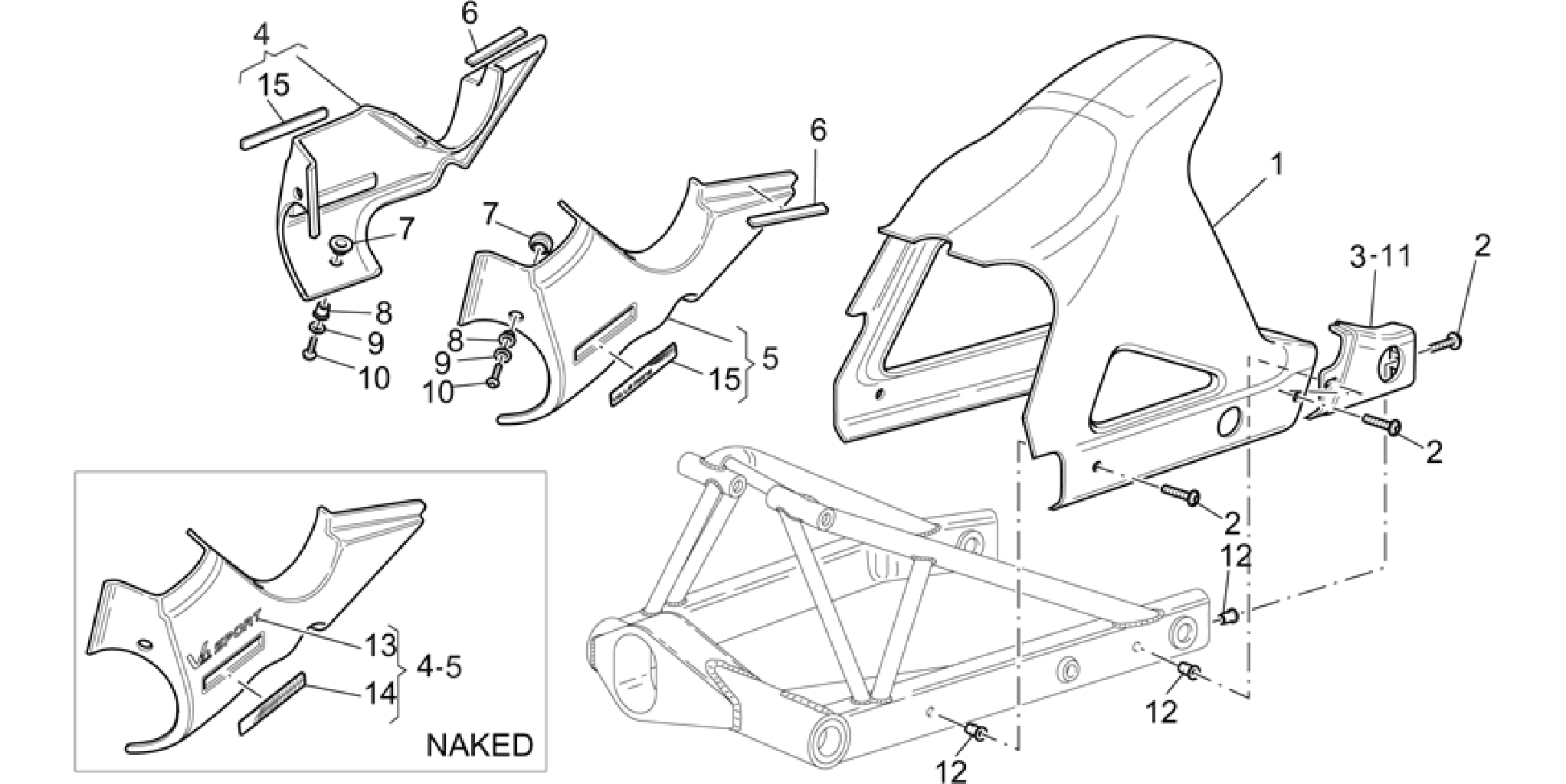 Rear body