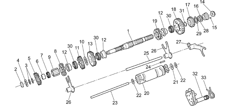 Driven shaft