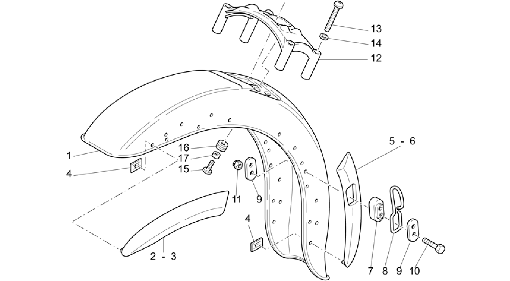 Front mudguard