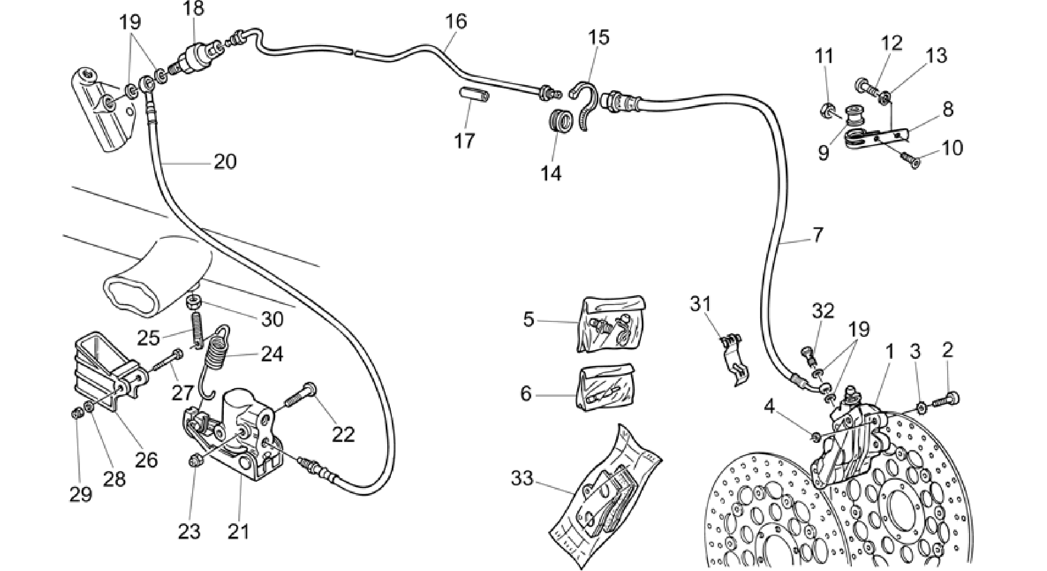 LH Front brake system