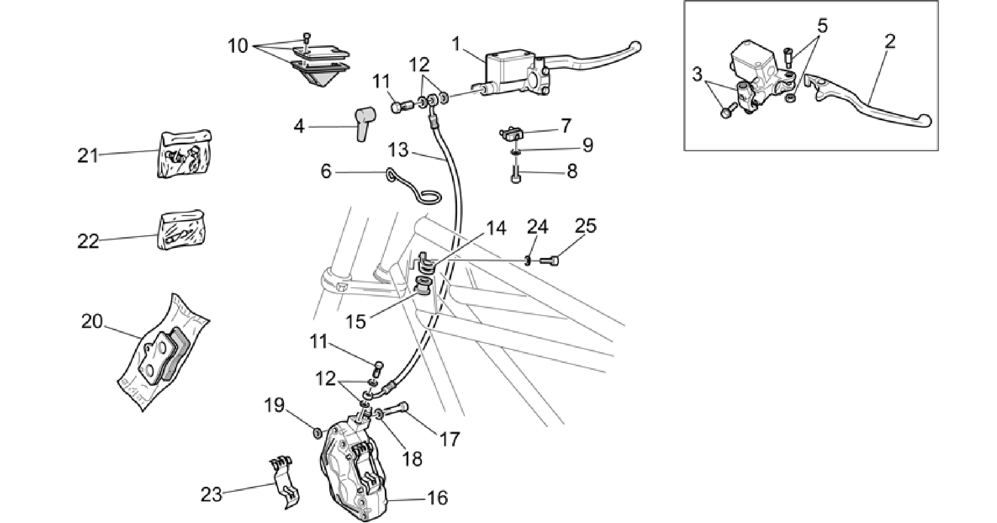 RH Front brake system