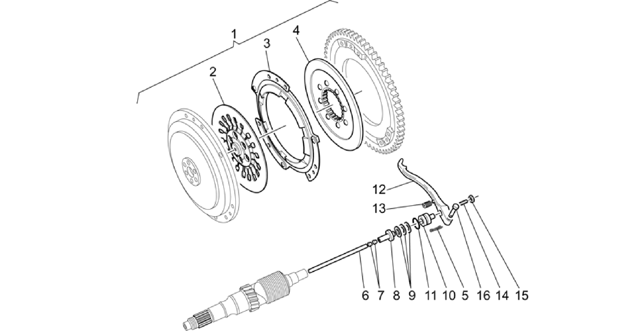 Single-plate clutch 1st series