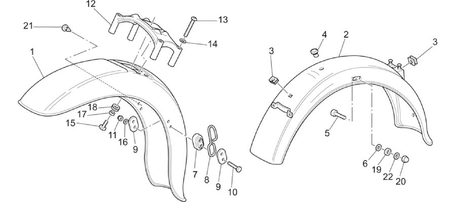 Front/Rear mudguard
