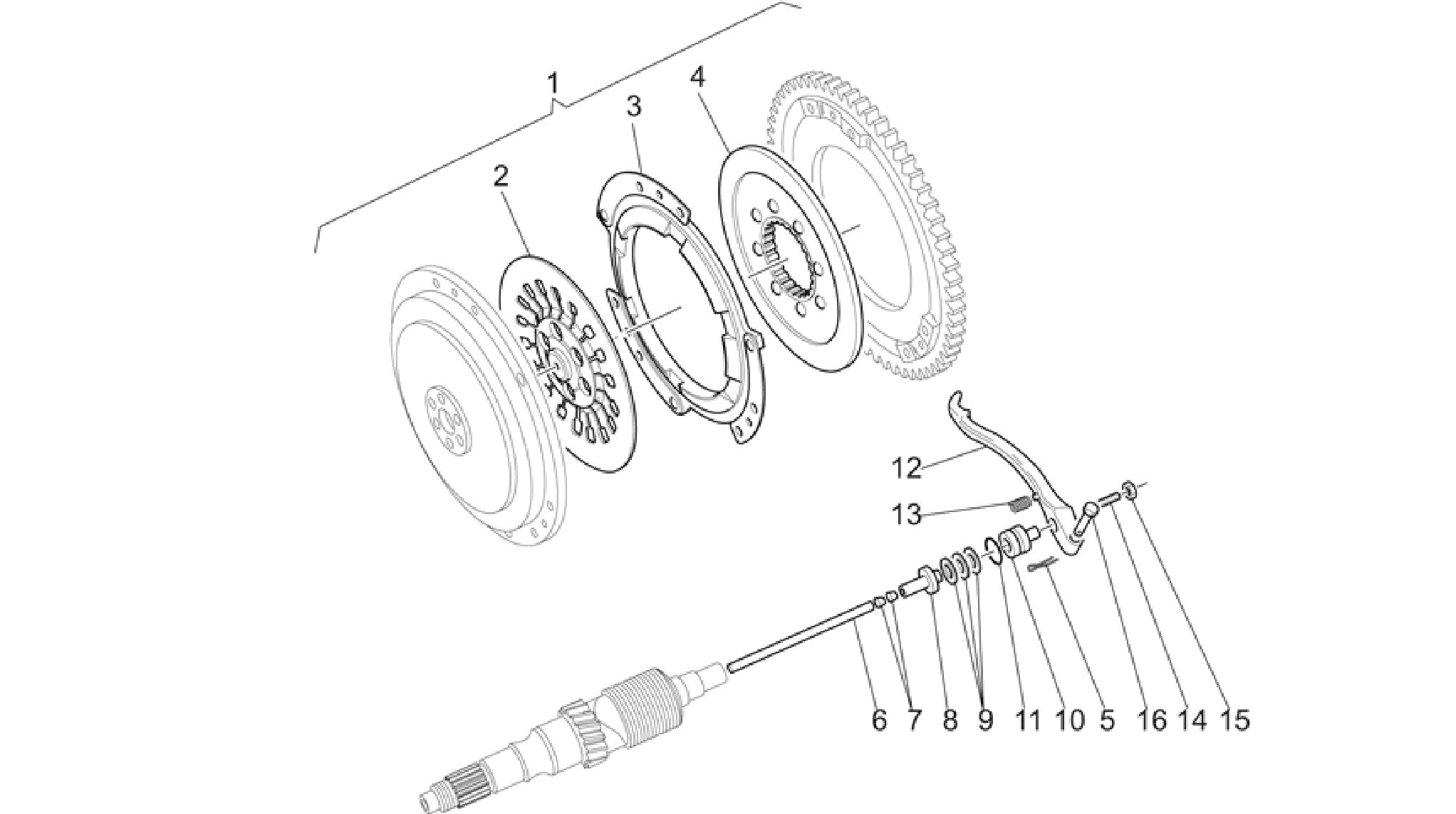 Single-plate clutch 1st series