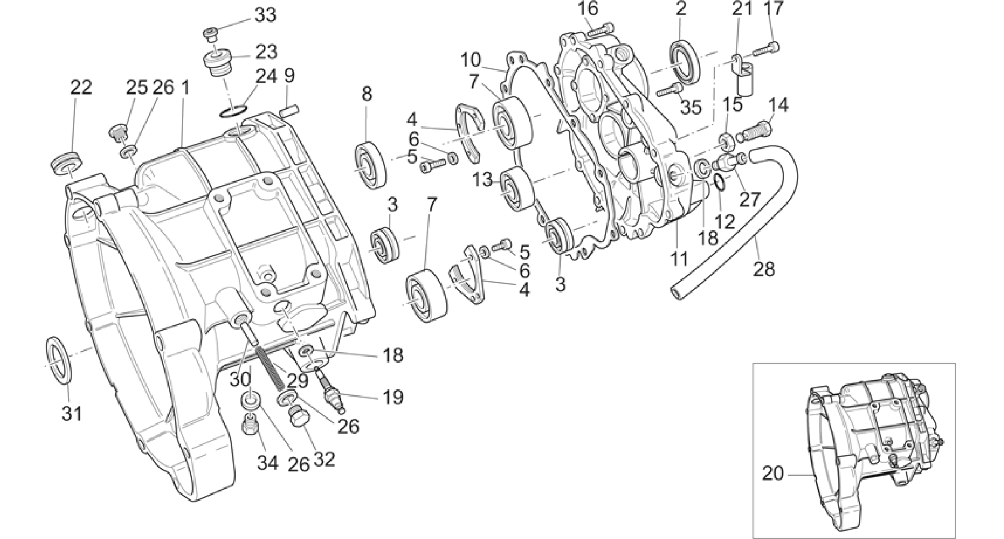 Transmission cage