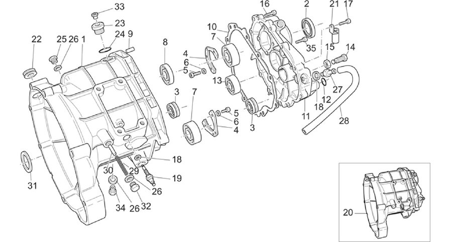 Transmission cage
