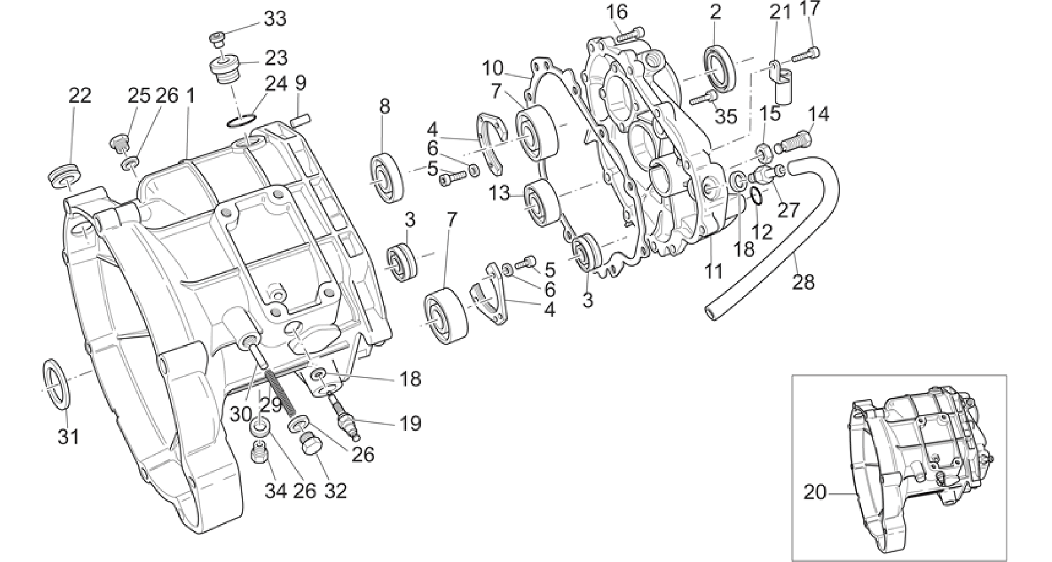 Transmission cage