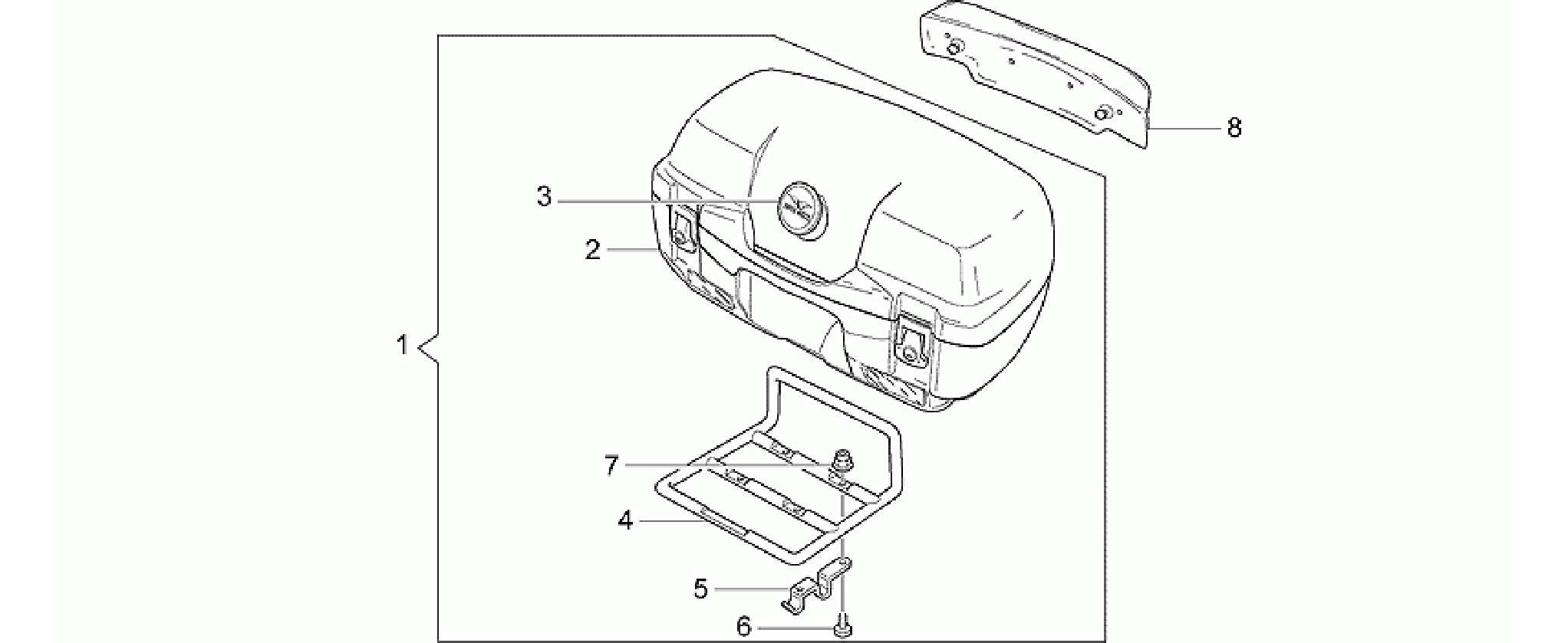 45 L top box