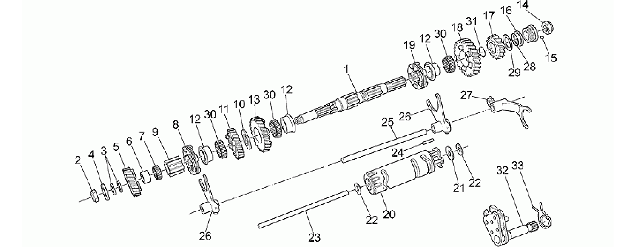 Driven shaft