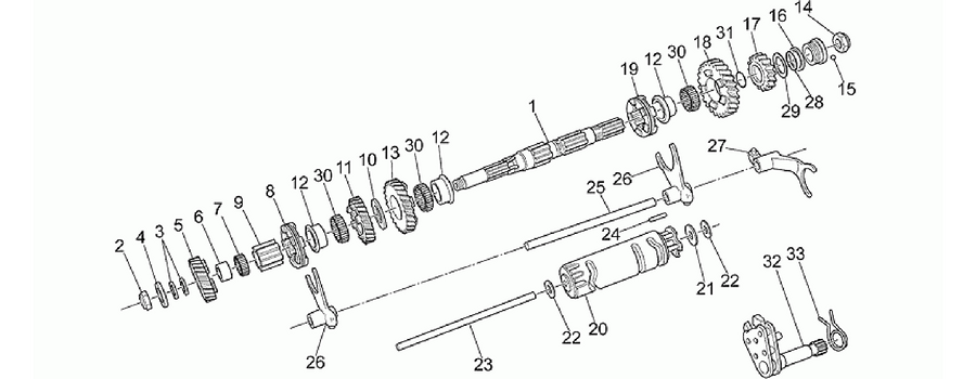 Driven shaft