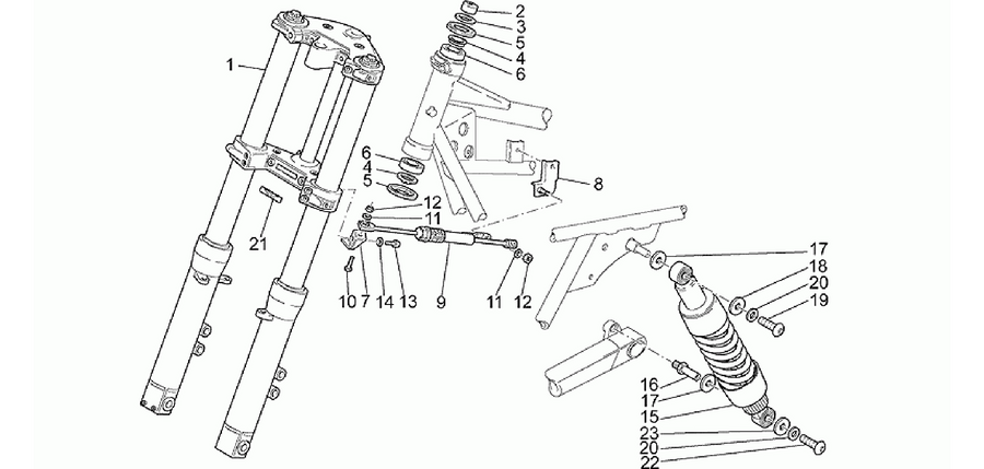 F.fork-R.shock absorber