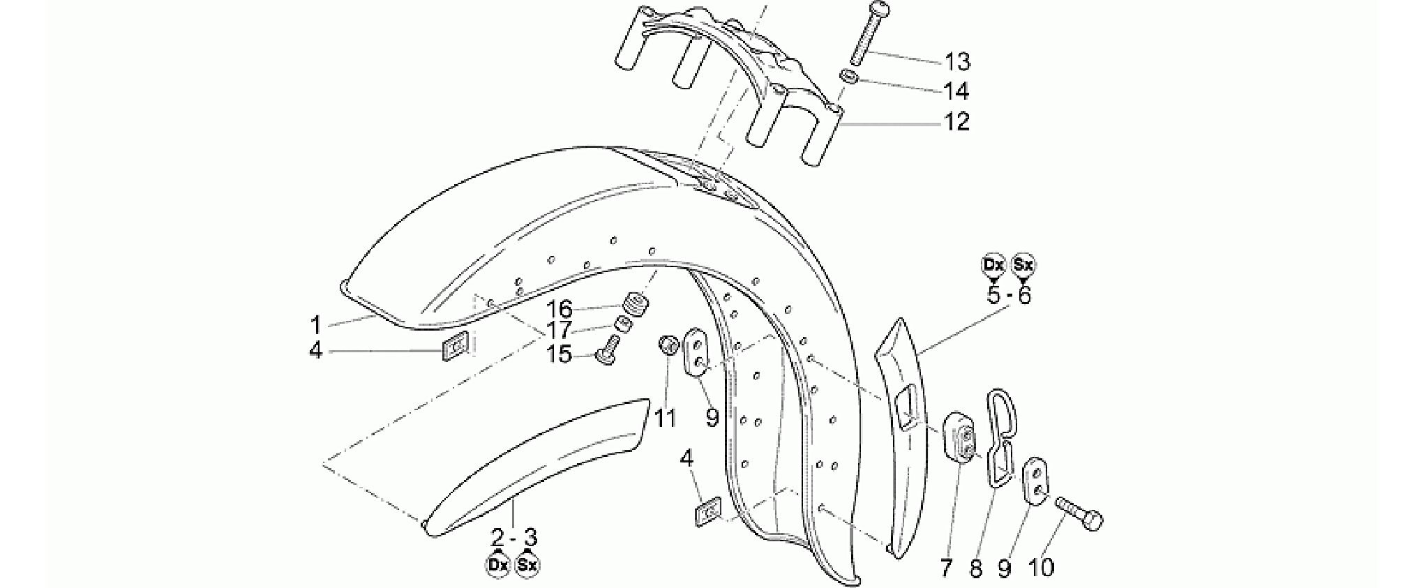 Front mudguard