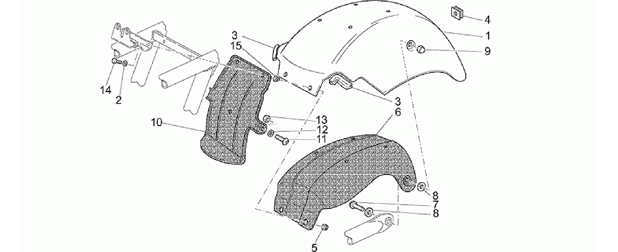 Rear mudguard