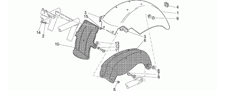 Rear mudguard