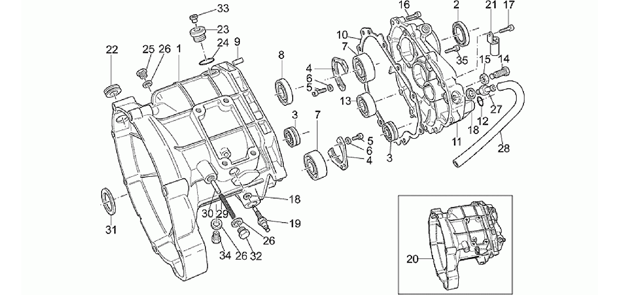 Transmission cage