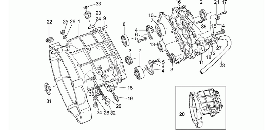 Transmission cage