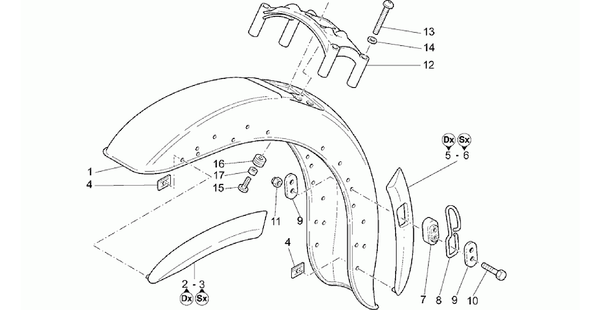 Front mudguard