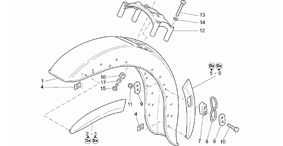 Front mudguard