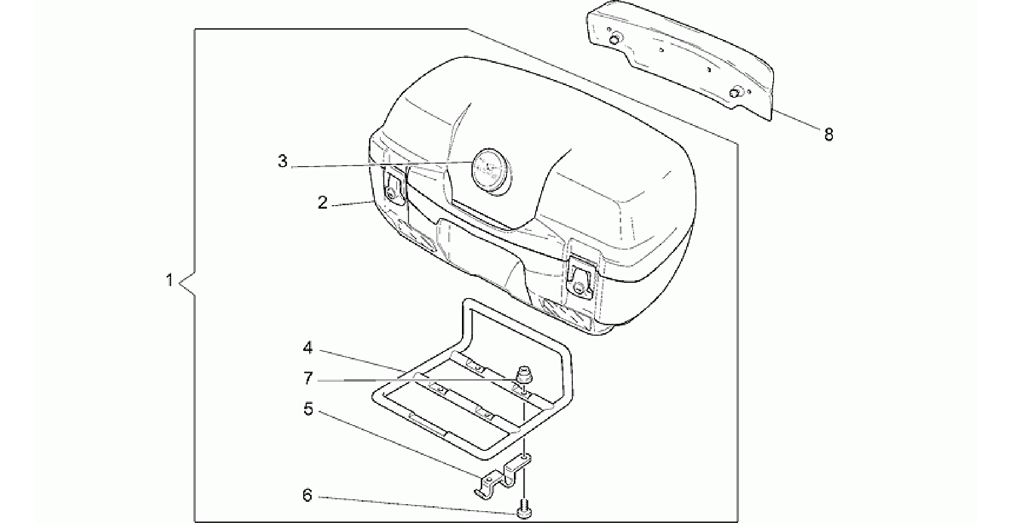 45 L top box