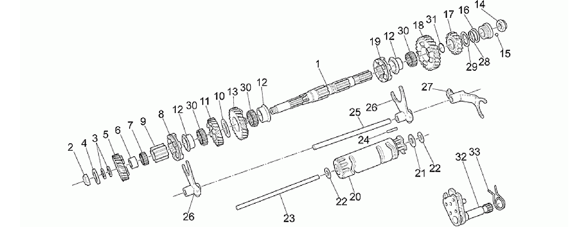 Driven shaft
