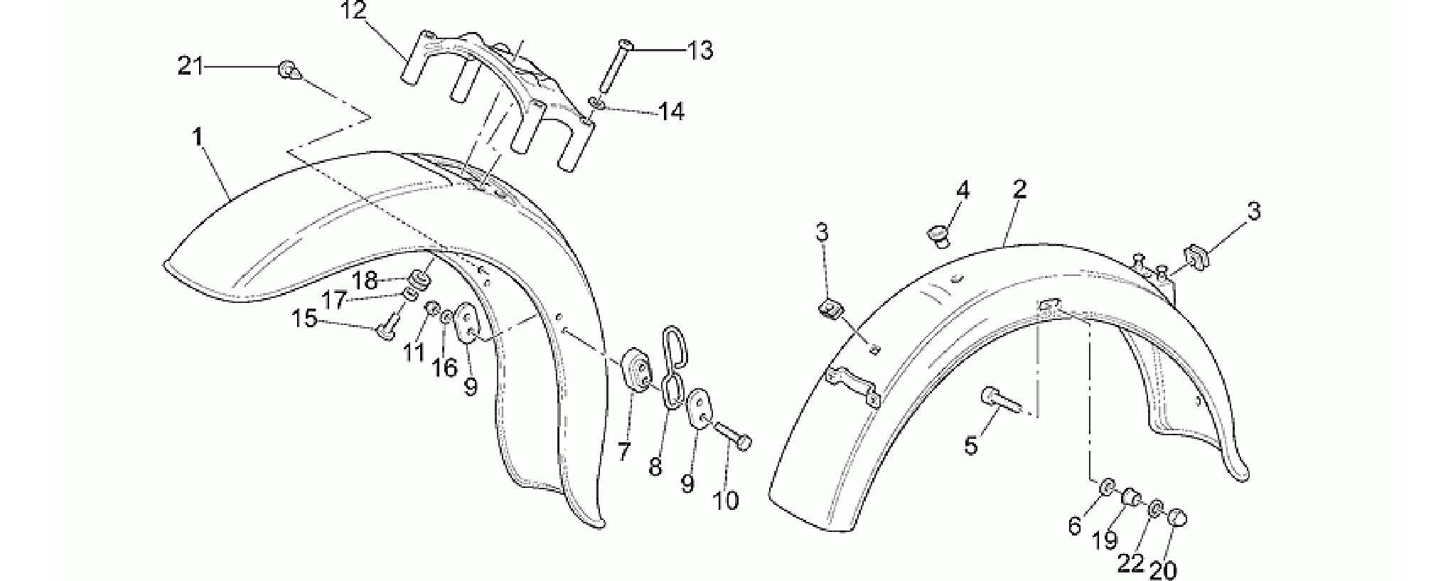 Front/Rear mudguard