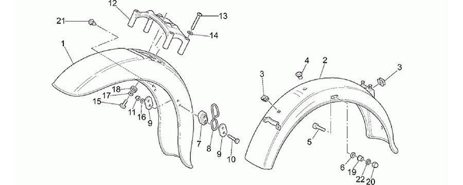 Front/Rear mudguard