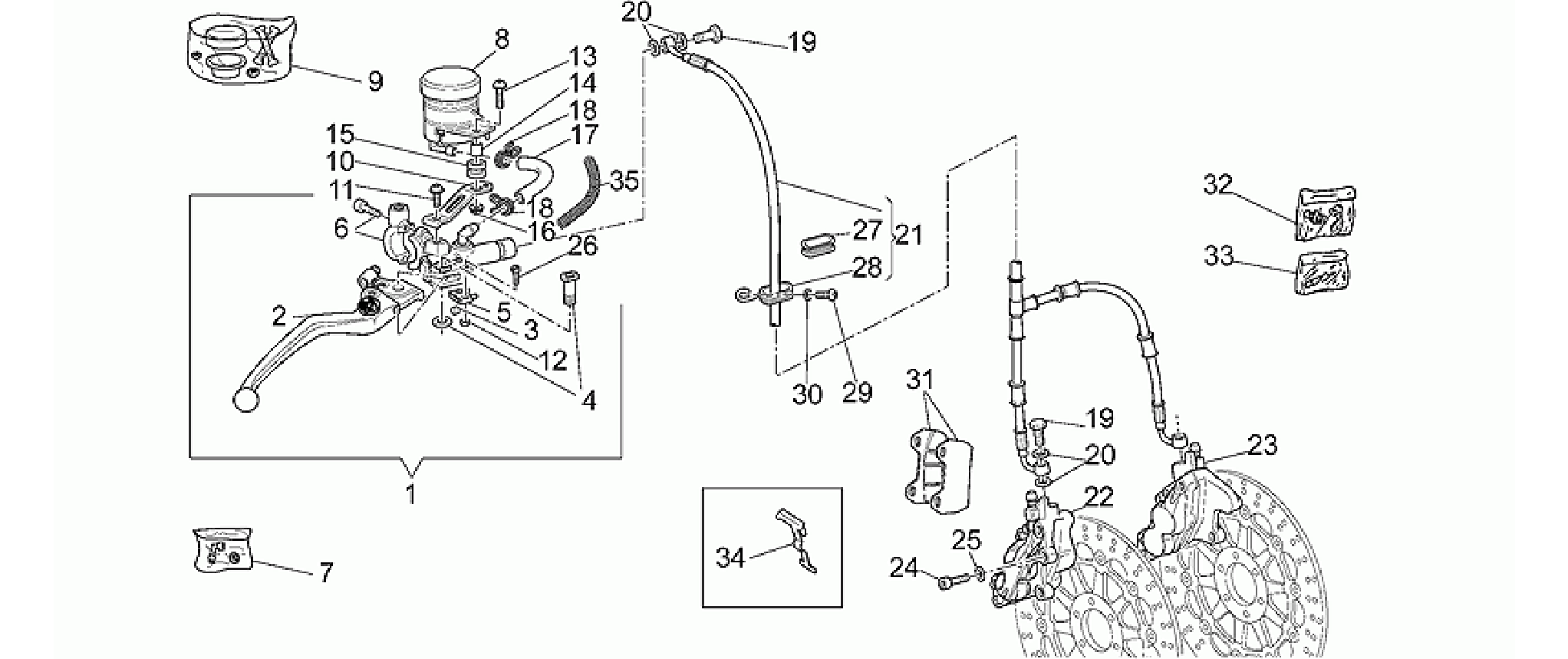 Front brake system