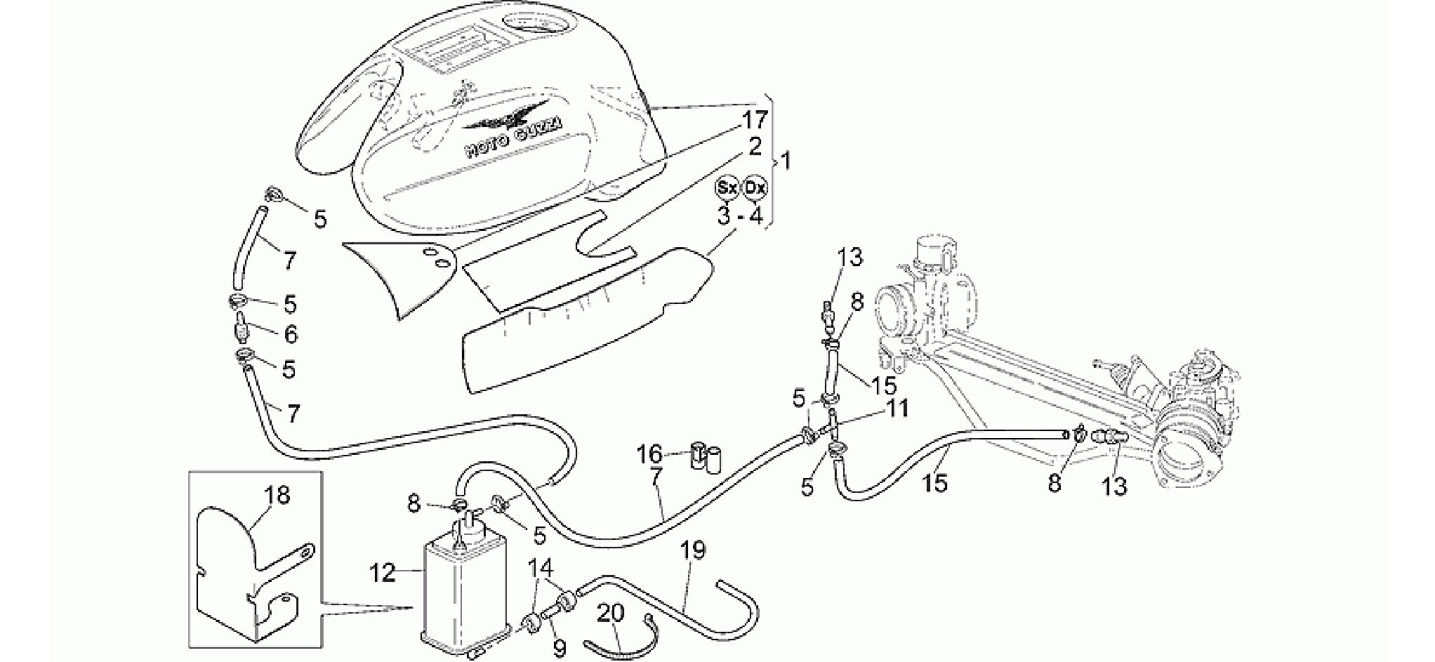 Fuel vapour recover system