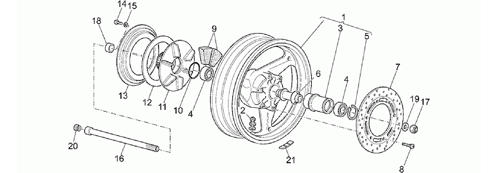 Rear wheel