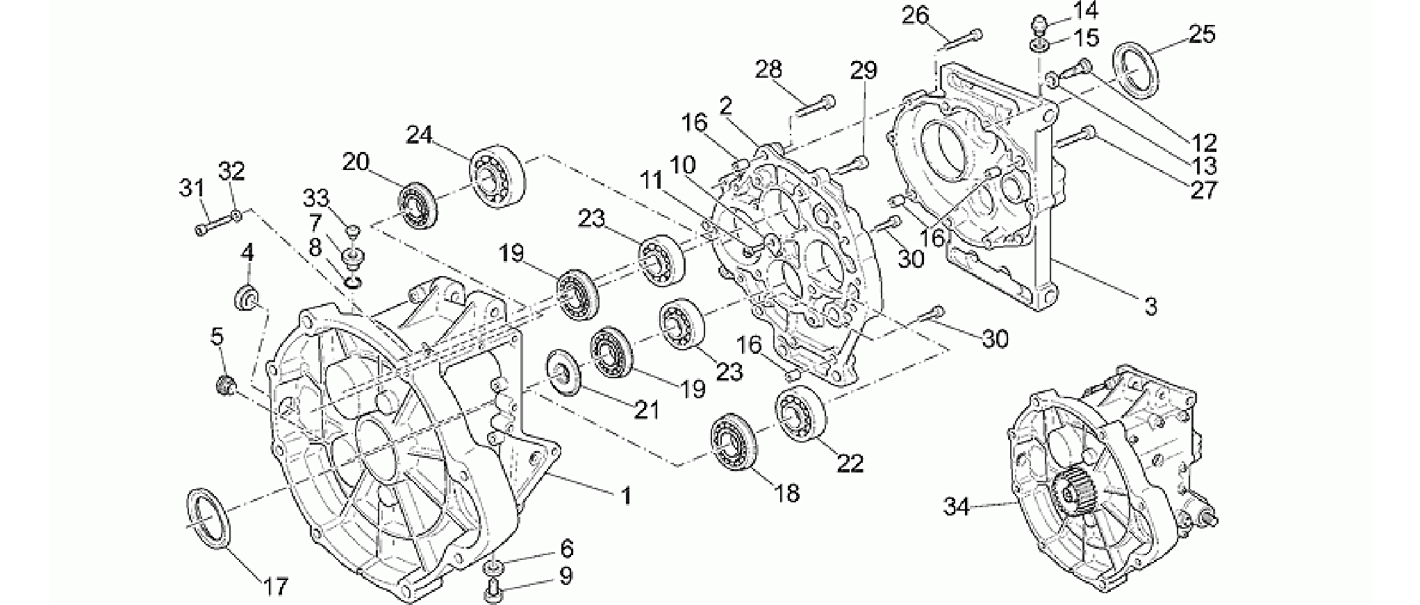 Transmission cage