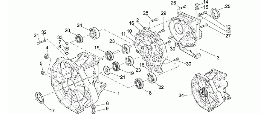 Transmission cage