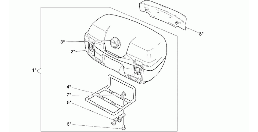 45 L Optional top box