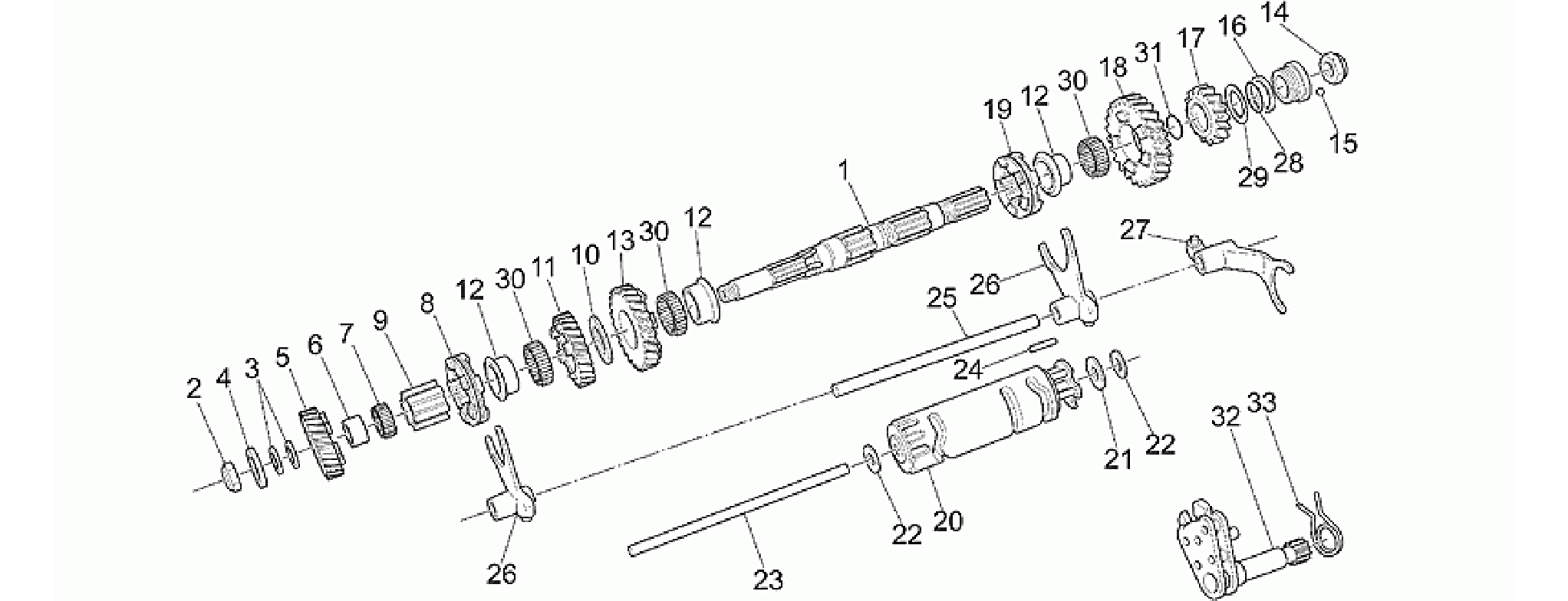 Driven shaft