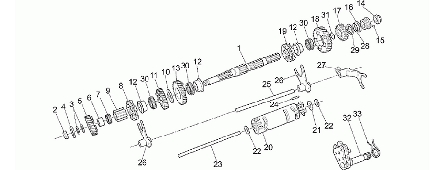 Driven shaft