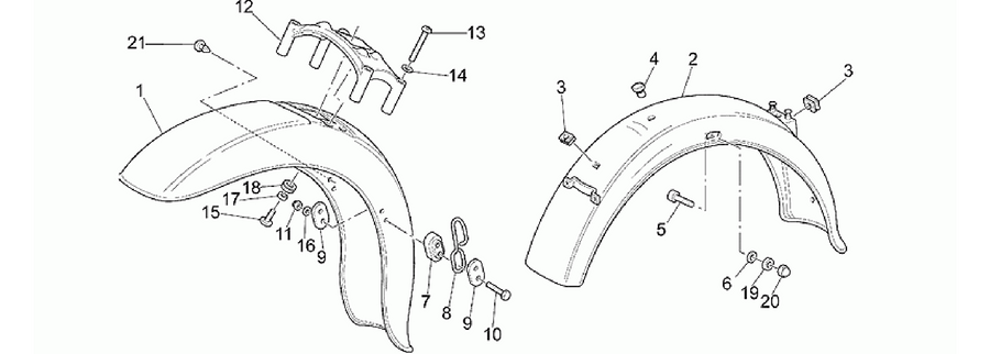 Front/Rear mudguard