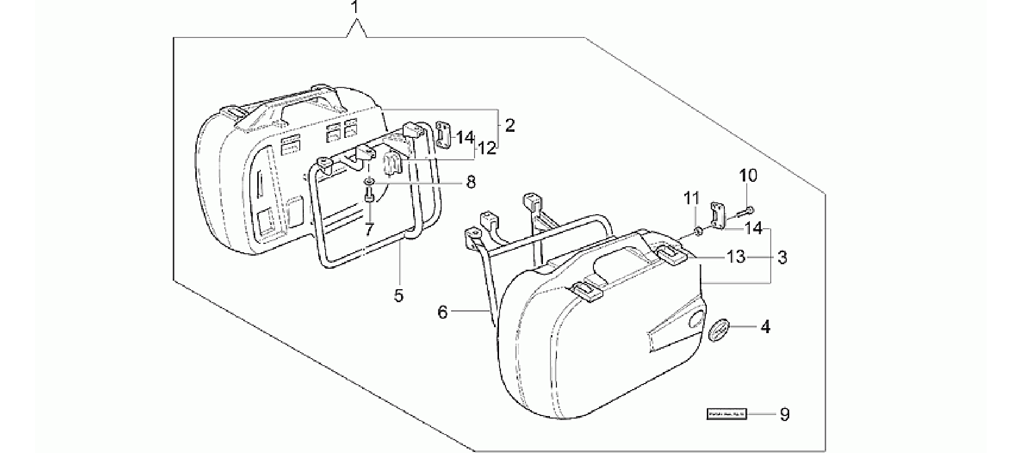 Optional rigid side cases