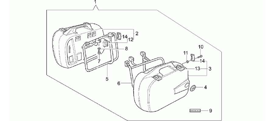 Optional rigid side cases