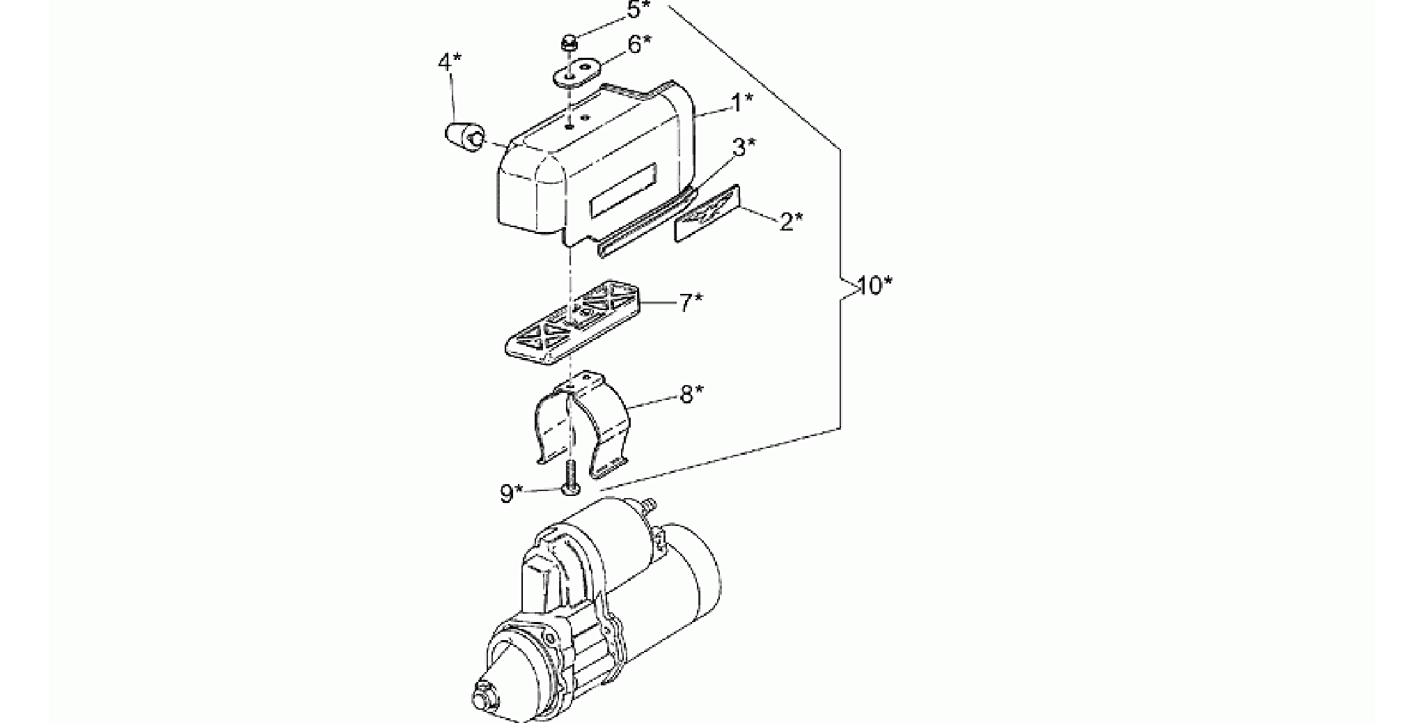 Optional starter cover