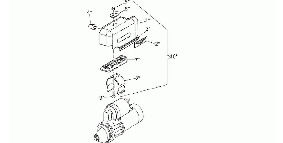 Optional starter cover
