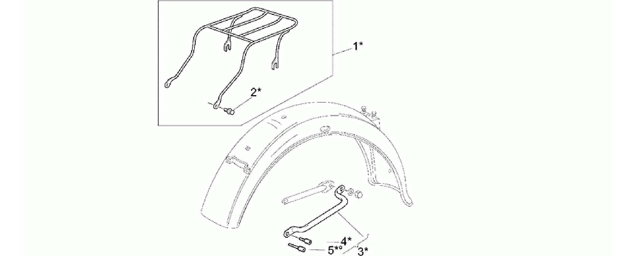 Small Optional luggage rack