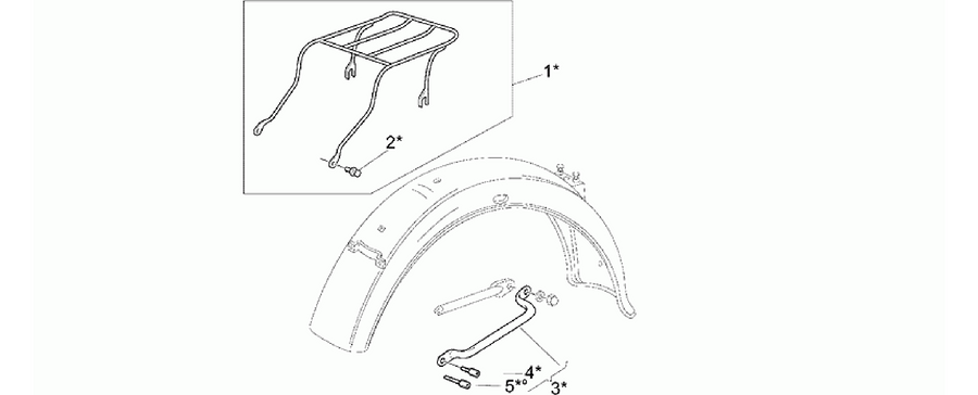 Small Optional luggage rack