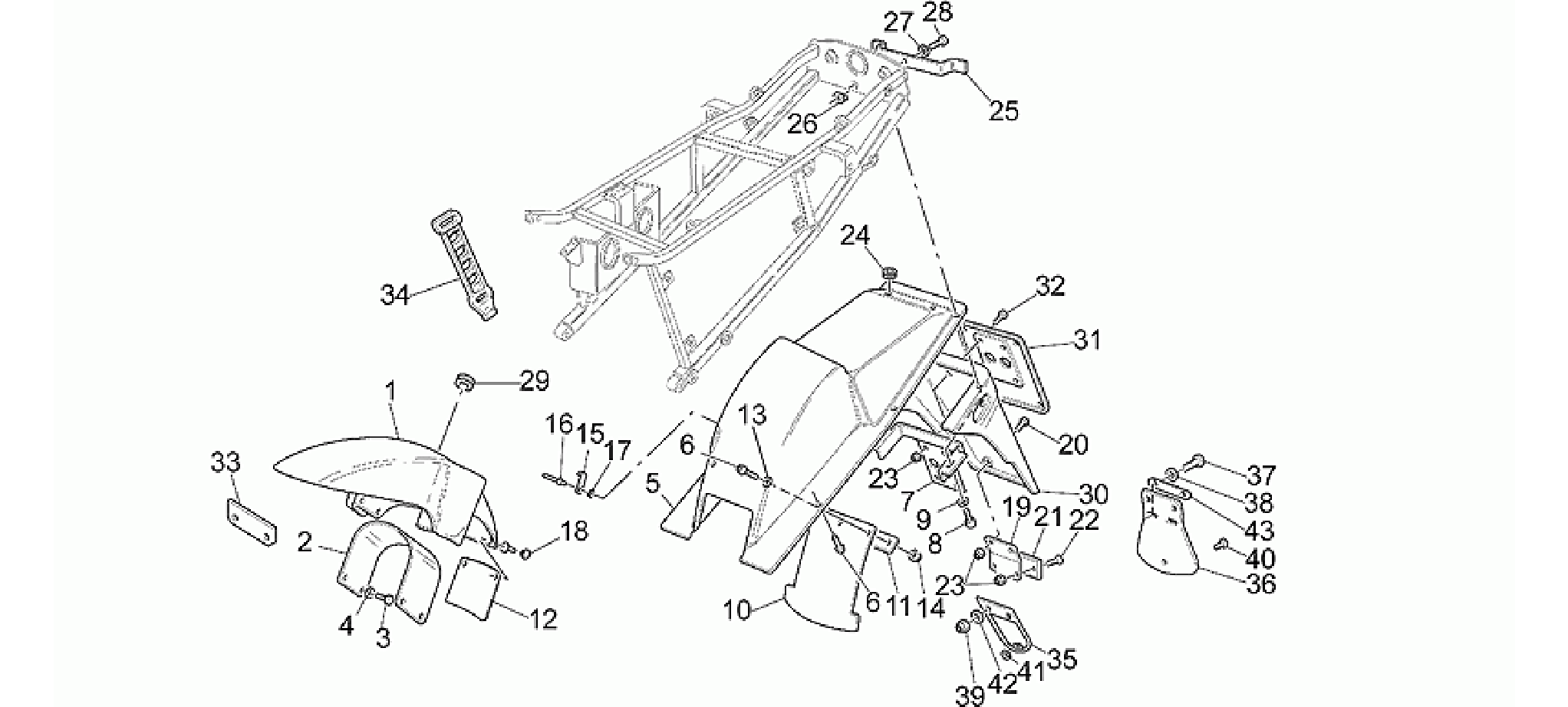 Front/Rear mudguard