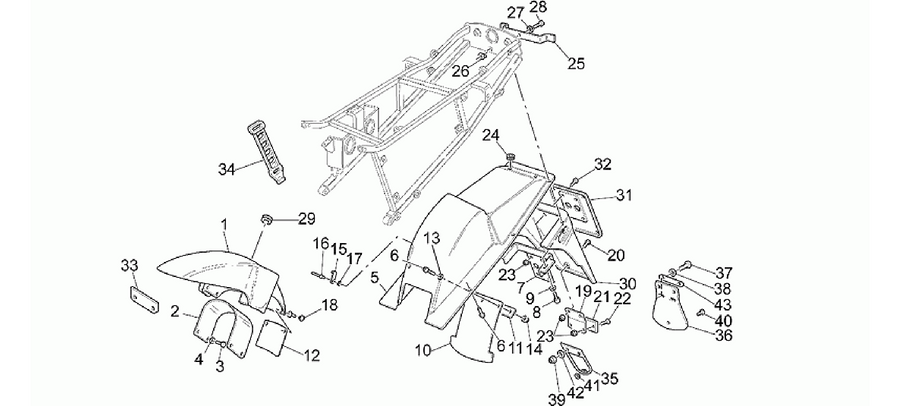 Front/Rear mudguard
