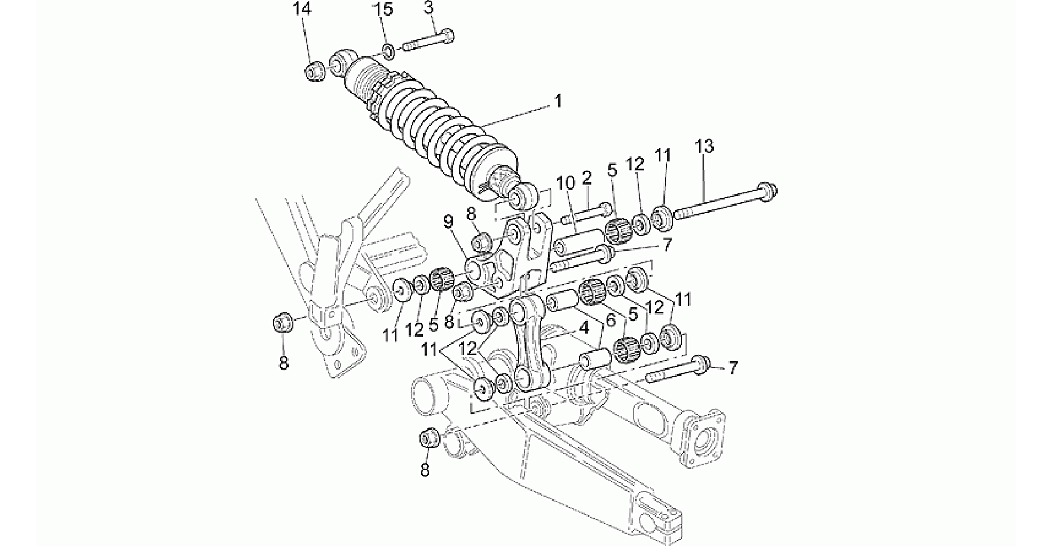 Rear shock absorber